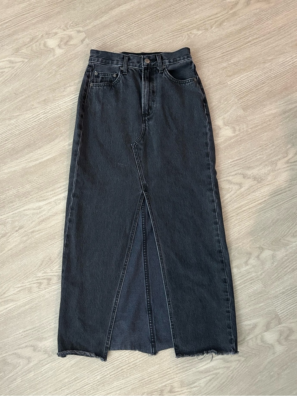 Denim Forum 90s Maxi Jean Skirt